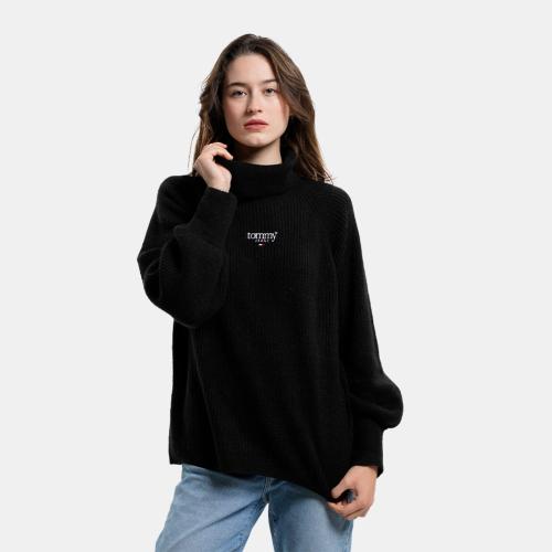 Tommy Jeans Rib-Knit Turtleneck Γυναικεία Μπλούζα Πουλόβερ (9000123563_1469)