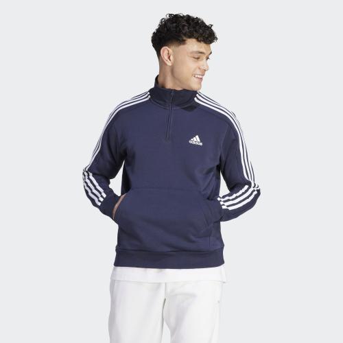 adidas Essentials Fleece 3-Stripes 1/4-Zip Sweatshirt (9000155500_62935)
