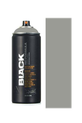 MONTANA CANS SPRAY CANS BLACK 400ML GREY COLORS - GREY-MONT-BLK-CANS-GREY-GREY