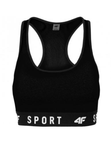4F Γυναικείο Αθλητικό Μπουστάκι Μαύρο H4L22-STAD350-20S