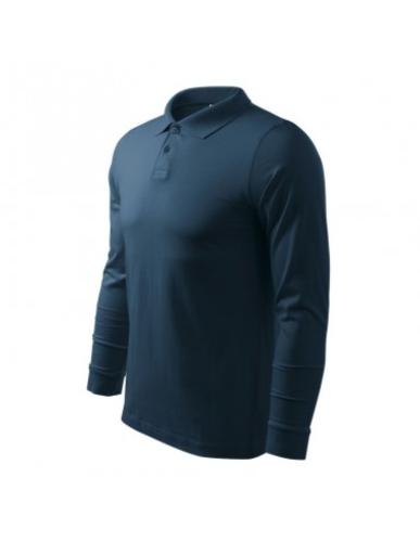 Malfini Single J LS M MLI21102 navy blue polo shirt