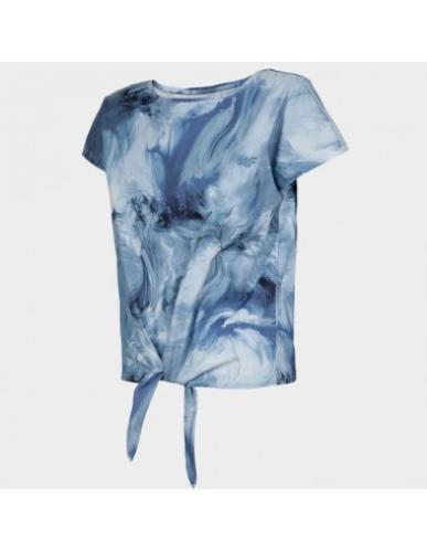 4F Γυναικείο T-shirt Μπλε H4L22-TSD018-90A