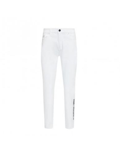Karl Lagerfeld White Gf Denim Pants W 221W1101 jeans