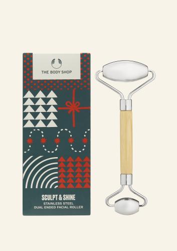 Sculpt & Shine Stainless Steel Dual Ended Facial Roller