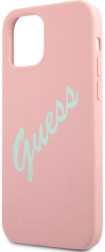 GUESS TPU COVER VINTAGE GREEN SCRIPT FOR APPLE IPHONE 12 PRO MAX PINK GUHCP12LLSVSPG