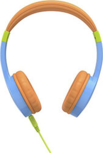 HAMA 184106 KIDS GUARD CHILDREN'S HEADPHONES ON-EAR VOLUME LIMITER FLEXIBLE BLUE
