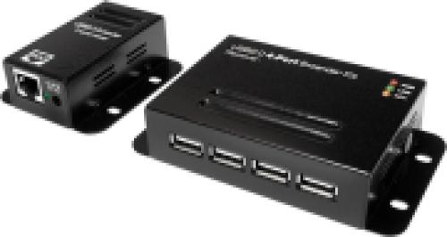 LOGILINK UA0252 USB 2.0 CAT.5 EXTENDER UP TO 50M WITH 4-PORT HUB, POE