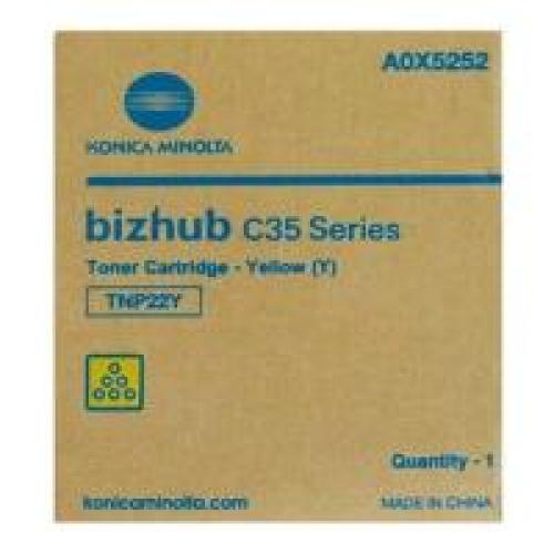 KONICA MINOLTA TONER TNP-22Y ΓΙΑ BIZHUB C35/C35P YELLOW OEM: A0X5252