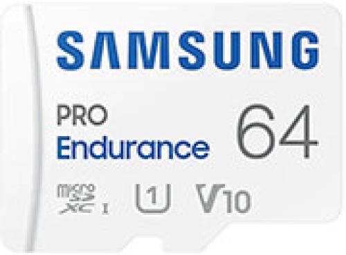 SAMSUNG MB-MJ64KA/EU PRO ENDURANCE 64GB MICRO SDXC UHS-I SDR104 U1 V10 + SD ADAPTER