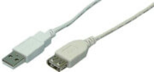 LOGILINK CU0012 USB 2.0 EXTENSION CABLE MALE/FEMALE 5M GREY