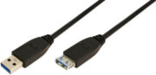 LOGILINK CU0043 USB 3.0 EXTENSION CABLE AM TO AF 3M BLACK