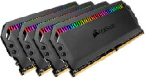 RAM CORSAIR CMT32GX4M4Z3200C16 DOMINATOR PLATINUM RGB BLACK 32GB (4X8GB) DDR4 3200MHZ QUAD KIT