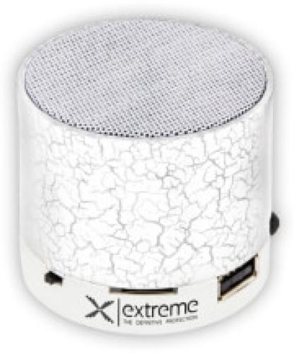 EXTREME XP101W BLUETOOTH SPEAKER FM RADIO FLASH WHITE