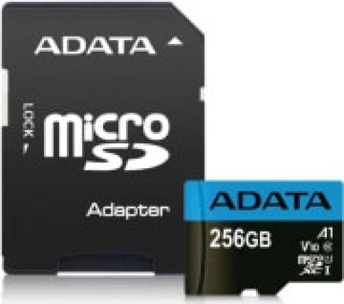 ADATA AUSDX256GUICL10A1-RA1 PREMIER MICRO SDXC 256GB UHS-I V10 CLASS 10 RETAIL WITH ADAPTER