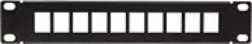 LOGILINK ACT108 10-PORT 10'' PATCH PANEL FOR KEYSTONE BLACK