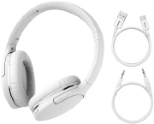 BASEUS ENCOK D02 PRO WIRELESS OVER-EAR HEADPHONE WHITE