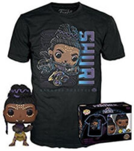 F.P!TEES(ADULT): MARVEL BLACK PANTHER -SHURI(GLOWS IN THE DARK) BOBBLE-HEAD VINYL FIGURE T-SHIRT(S)