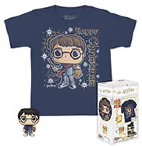 FUNKO POCKET POP! TEE (CHILD): HOLIDAY HARRY POTTER - HARRY POTTER VINYL FIGURE T-SHIRT (L)