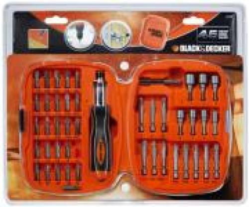 ΣΕΤ 45 ΤΕΜ BLACK N DECKER ΜΥΤΕΣ ΜΕ ΚΑΤΣΑΒΙΔΙ ΚΑΣΤΑΝΙΑΣ A7039