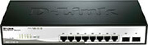 D-LINK DGS-1210-10 8-PORT GIGABIT SMART MANAGED SWITCH WITH 2 GIGABIT SFP PORTS