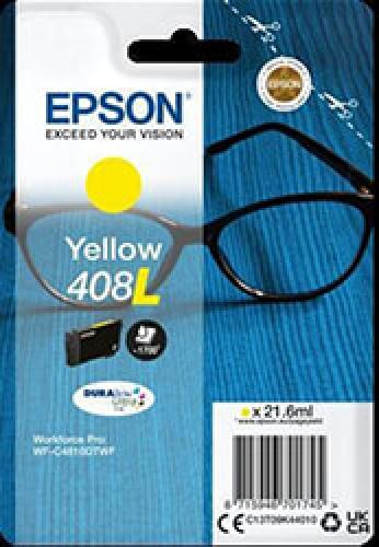 ΓΝΗΣΙΟ ΜΕΛΑΝΙ EPSON 408L YELLOW ΜΕ OEM:C13T09K44010