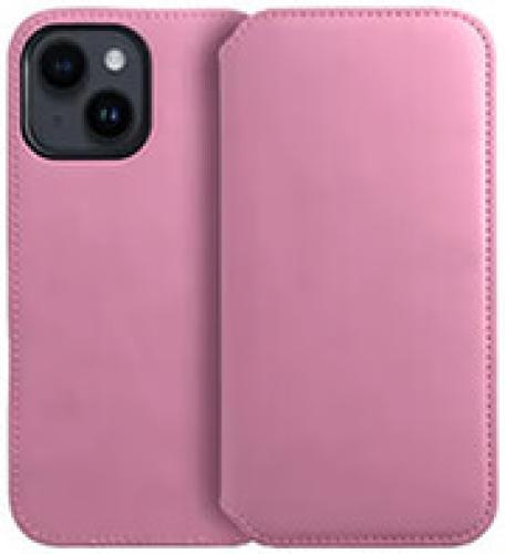 DUAL POCKET BOOK FOR IPHONE 15 PLUS LIGHT PINK