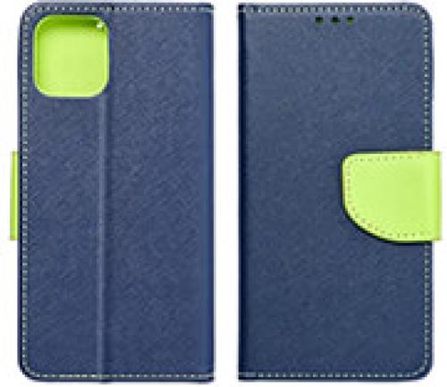 FANCY BOOK CASE FOR XIAOMI REDMI NOTE 12S NAVY / LIME