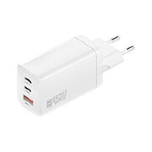 4SMARTS WALL CHARGER PD TRIO 45W GAN 2X TYPE-C + USB WHITE