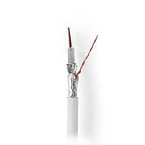 NEDIS CSBR4050WT1000 COAX CABLE 4G / LTE-PROOF 100 M REEL WHITE