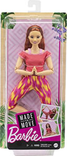 BARBIE: MADE TO MOVE - PINK DYE PANTS RED HAIR CURVY DOLL (GXF07)