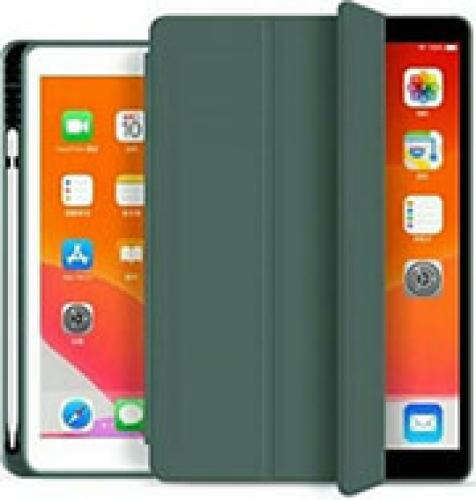 FLIP SMART CASE INOS APPLE IPAD 10.2 2019 / 2020 / 2021 WITH TPU BACK COVER & SC PEN GREEN