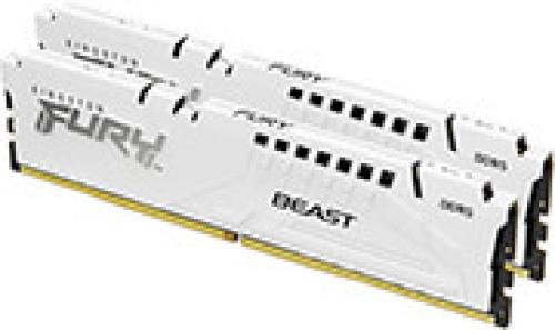 RAM KINGSTON KF552C40BWK2-64 FURY BEAST WHITE 64GB (2X32GB) DDR5 5200MHZ CL40 XMP DUAL KIT