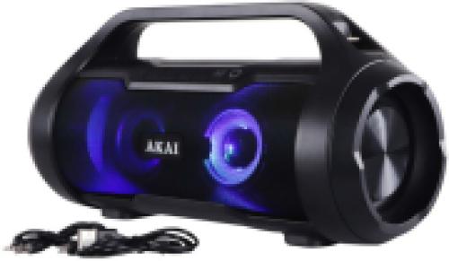 AKAI ABTS-50 IPX-5 WATERPROOF PORTABLE BLUETOOTH SPEAKER 30W WITH TWS / USB / SD / AUX-IN / IPX5