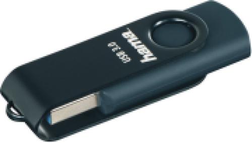 HAMA 182466 ROTATE USB FLASH DRIVE USB 3.0 256 GB 90 MB/S PETROL BLUE