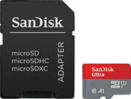 SANDISK SDSQUAC-256G-GN6MA ULTRA 256GB MICRO SDXC A1 U1 UHS-I CLASS 10 + SD ADAPTER