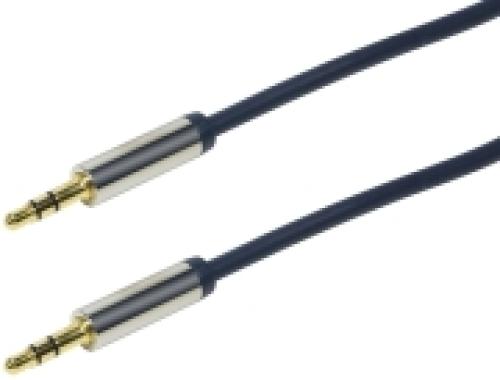 LOGILINK CA10150 AUDIO CABLE 2X 3.5MM MALE STEREO GOLD PLATED 1.5M DARK BLUE