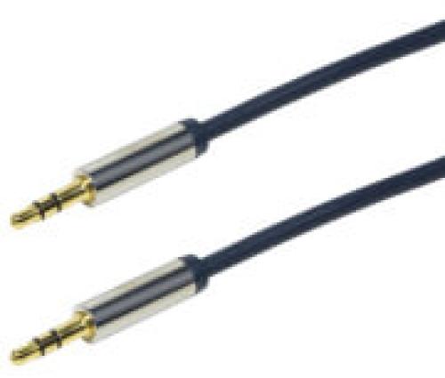 LOGILINK CA10500 AUDIO CABLE 2X 3.5MM MALE STEREO GOLD PLATED 5M DARK BLUE