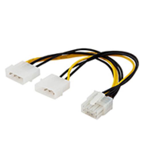 SAVIO AK-18 2XMOLEX POWER CABLE 4 PIN M - 8 PIN EPS