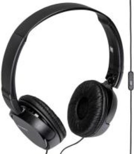 SONY MDR-ZX110AP EXTRA BASS HEADSET BLACK