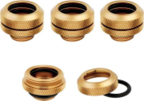 CORSAIR HYDRO X FITTING HARD XF STRAIGHT GOLD 4-PACK (14MM OD COMPRESSION)