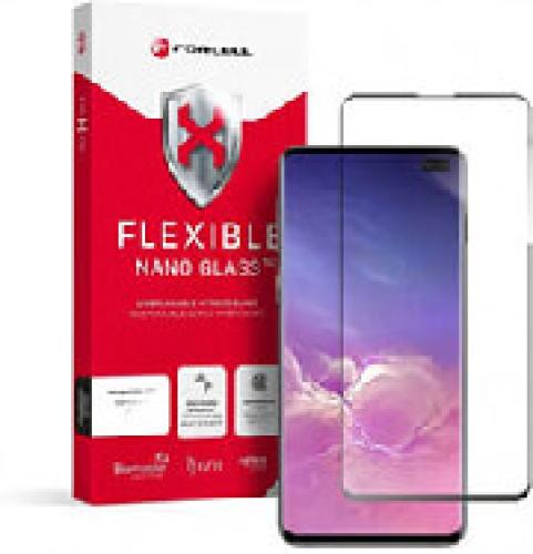 FORCELL FLEXIBLE NANO GLASS 5D FOR SAMSUNG GALAXY S10+ BLACK (HOT BENDING)