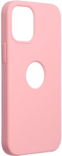 FORCELL SILICONE CASE FOR IPHONE 12 MINI PINK (WITH HOLE)