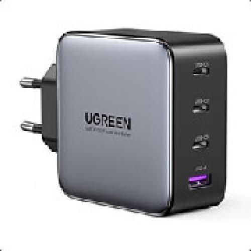 CHARGER GAN UGREEN CD226 100W PDX3+QC4.0 GREY 40747