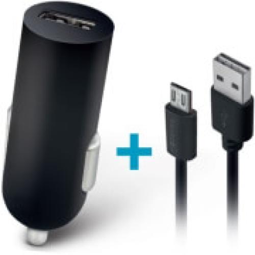 FOREVER M02 USB CAR CHARGER 2A + CABLE MICRO-USB