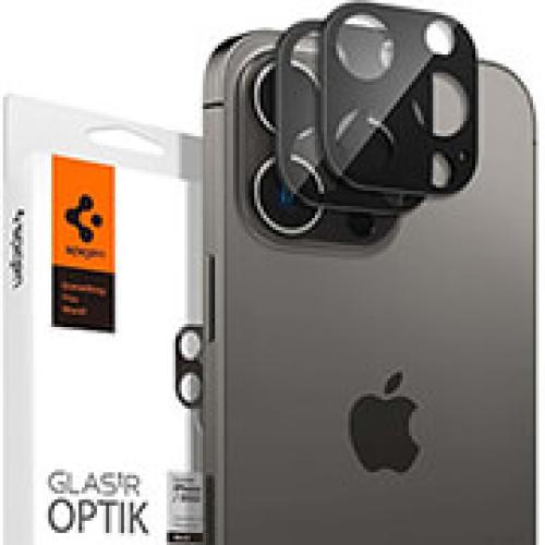 SPIGEN GLASS OPTIK 2 PACK BLACK FOR IPHONE 14 PRO/IPHONE 14 PRO MAX