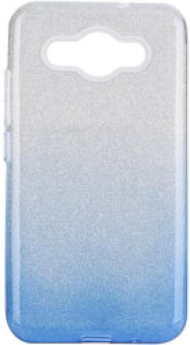 FORCELL SHINING BACK COVER CASE FOR HUAWEI Y3 2018 CLEAR/BLUE