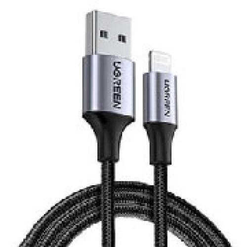 UGREEN CHARGING CABLE MFI US199 I6 BLACK 1M 60156 2.4A