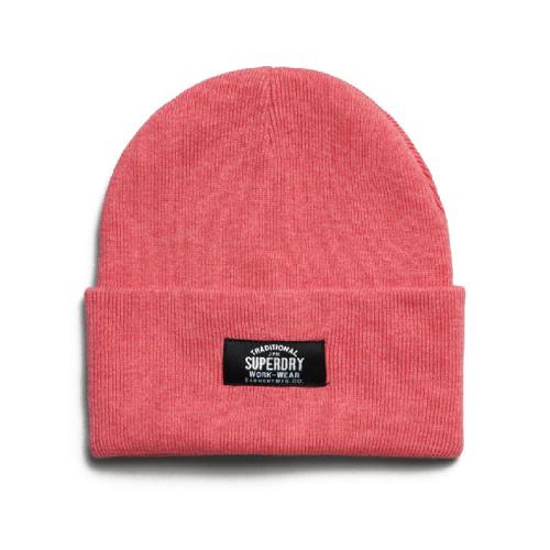 SUPERDRY CLASSIC KNITTED BEANIE HAT W9010162A-1JF Ροζ