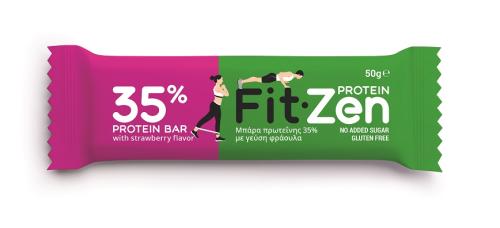 Μπάρα πρωτεΐνης φράουλα Fit Zen (50g)