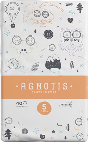 Βρεφικές Πάνες Νο5 (11-25kg) Agnotis (40τεμ)